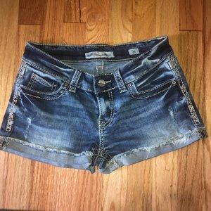 BKE Distressed Jean Shorts
